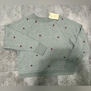 Women’s Embroidered heart sweatshirt